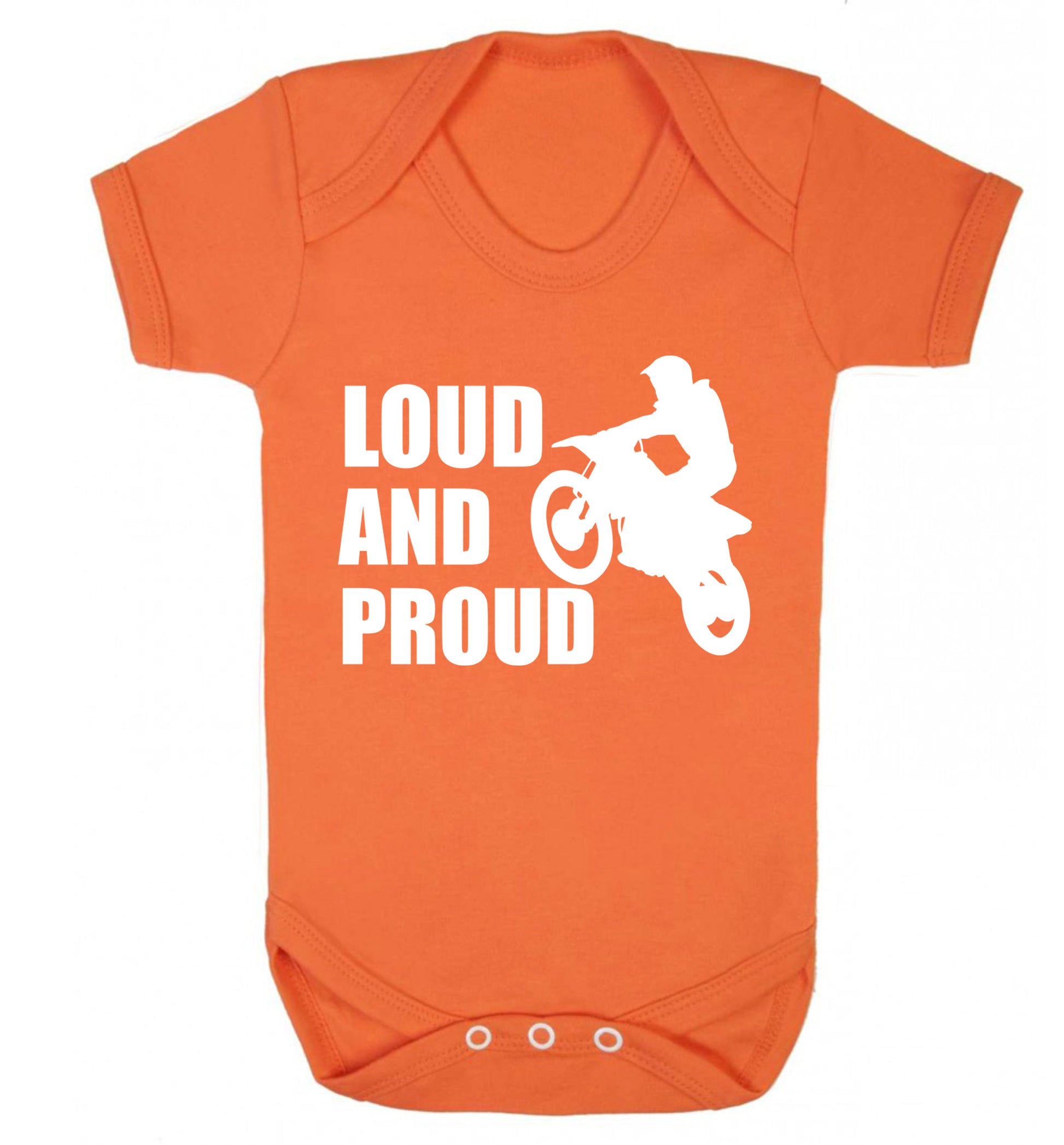 Loud and proud Baby Vest orange 18-24 months