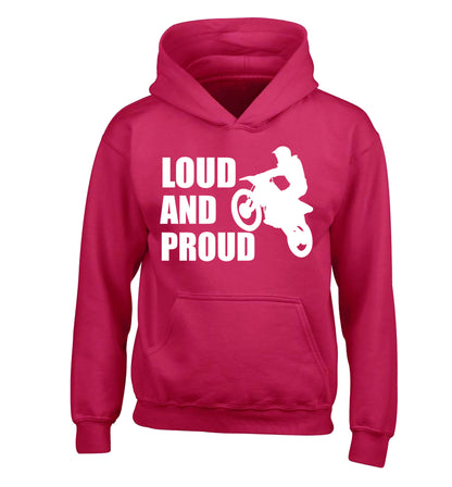 Loud and proud children's pink hoodie 12-13 Years
