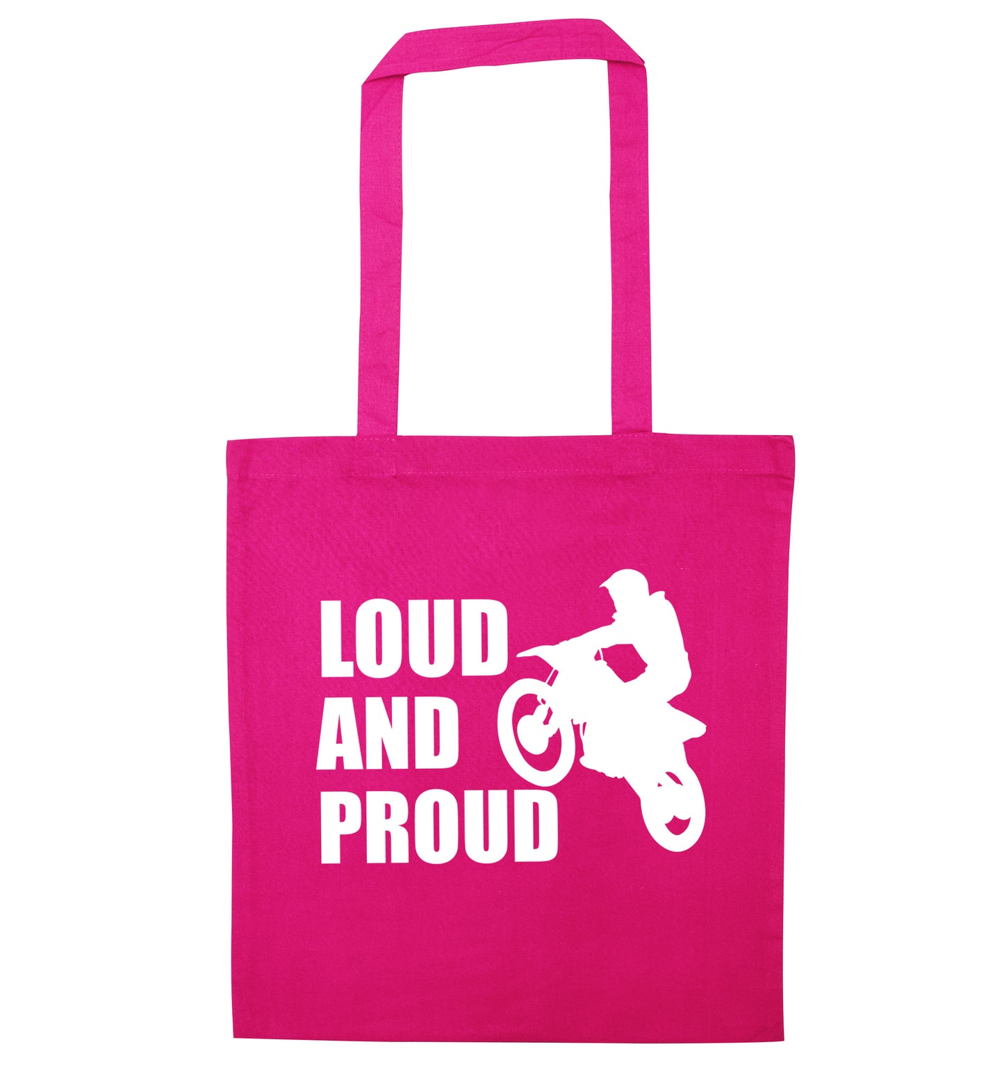 Loud and proud pink tote bag