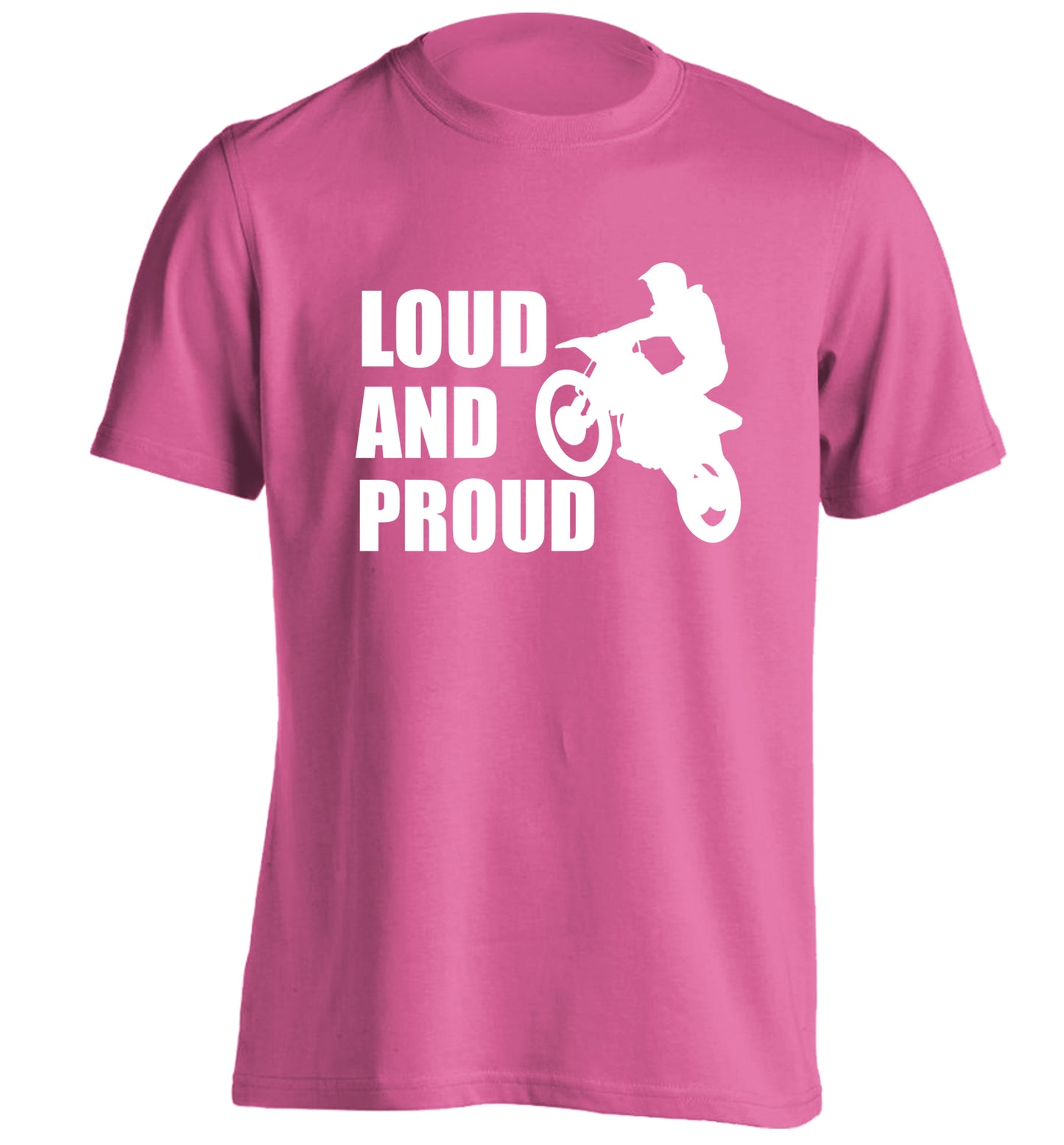 Loud and proud adults unisex pink Tshirt 2XL