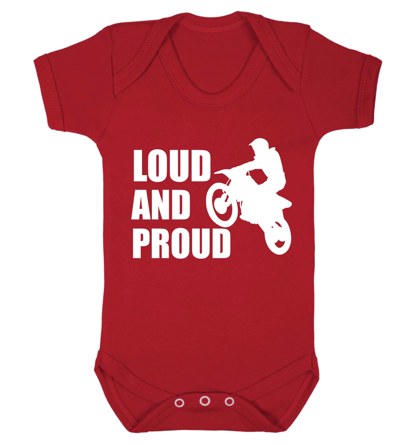 Loud and proud Baby Vest red 18-24 months