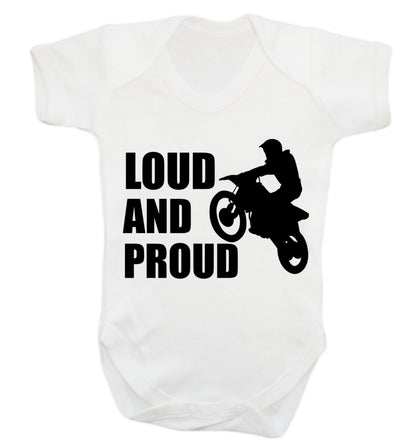 Loud and proud Baby Vest white 18-24 months