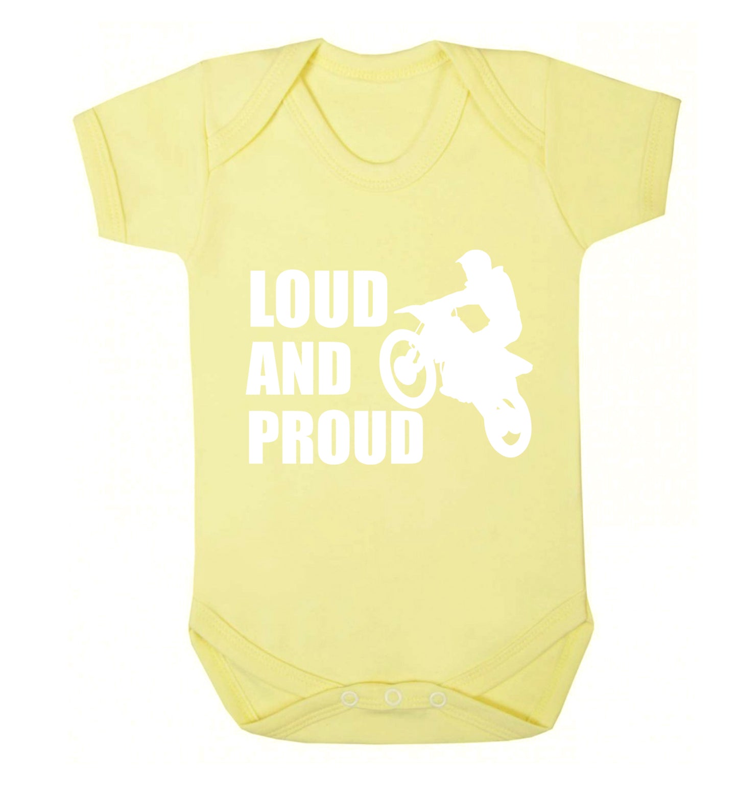 Loud and proud Baby Vest pale yellow 18-24 months