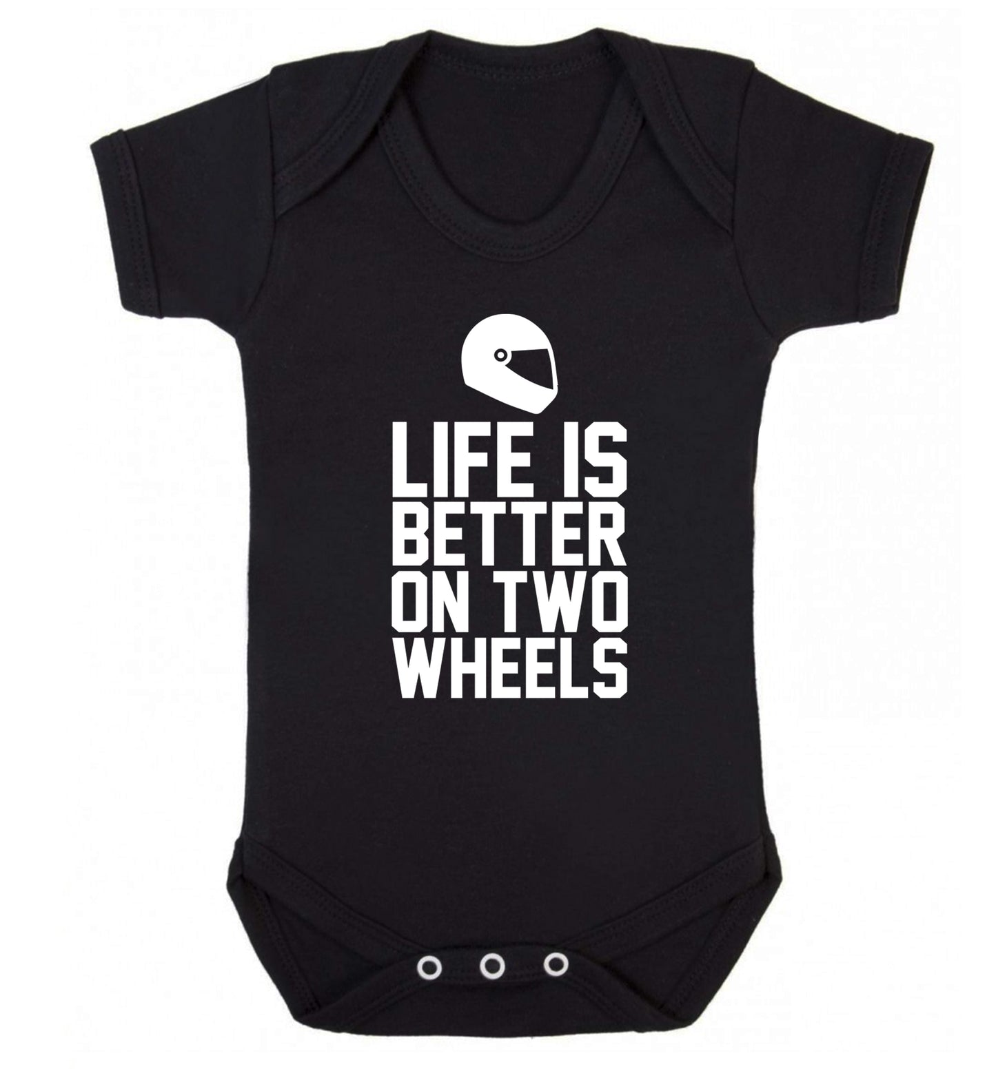 Life is better on two wheels Baby Vest black 18-24 months
