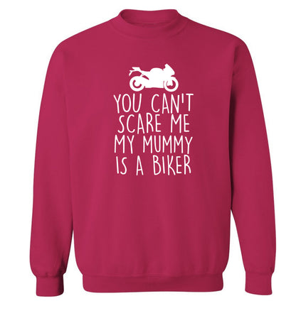 You can't scare me my mummy is a biker Adult's unisex pink Sweater 2XL