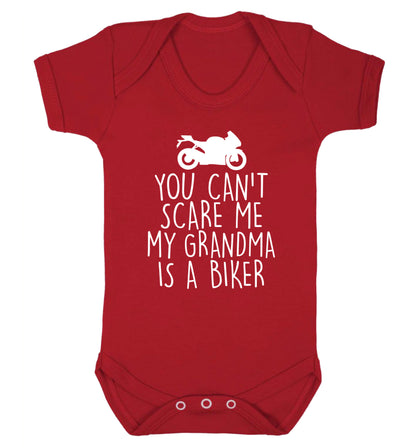 You can't scare me my grandma is a biker Baby Vest red 18-24 months