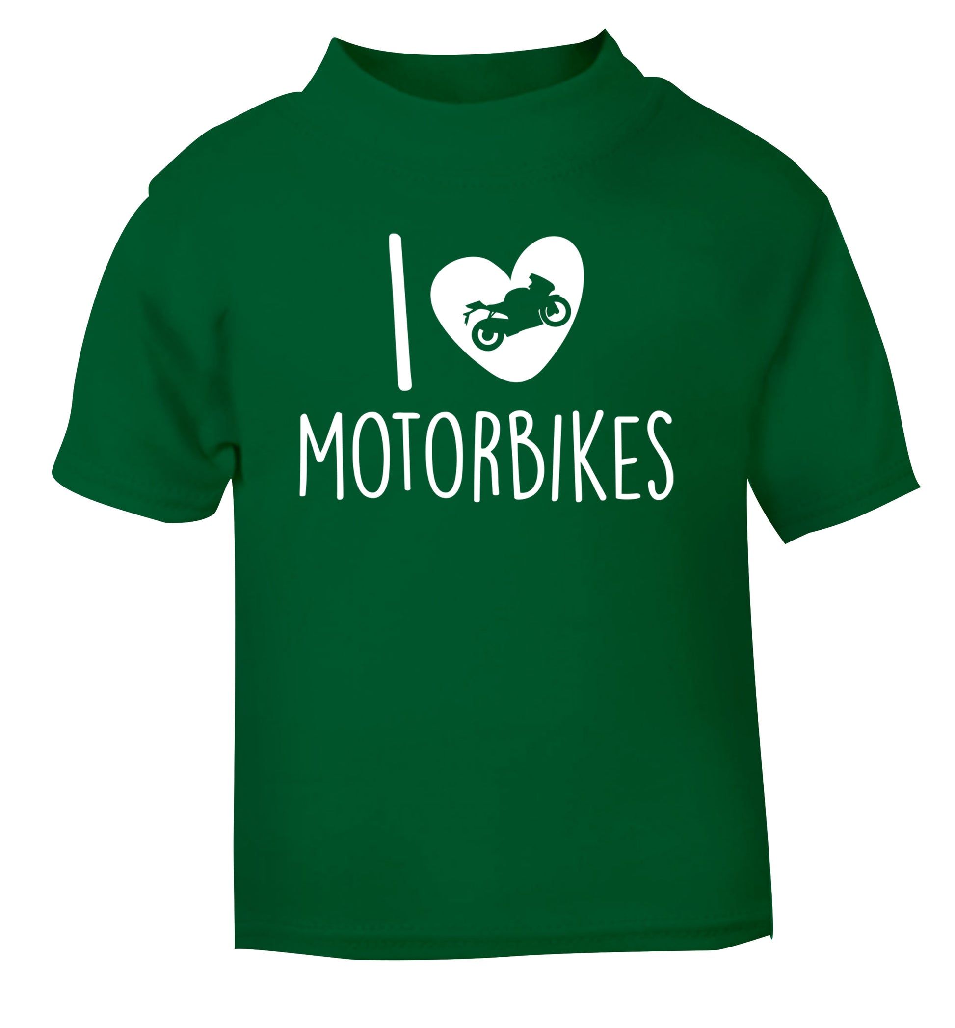 I love motorbikes green Baby Toddler Tshirt 2 Years