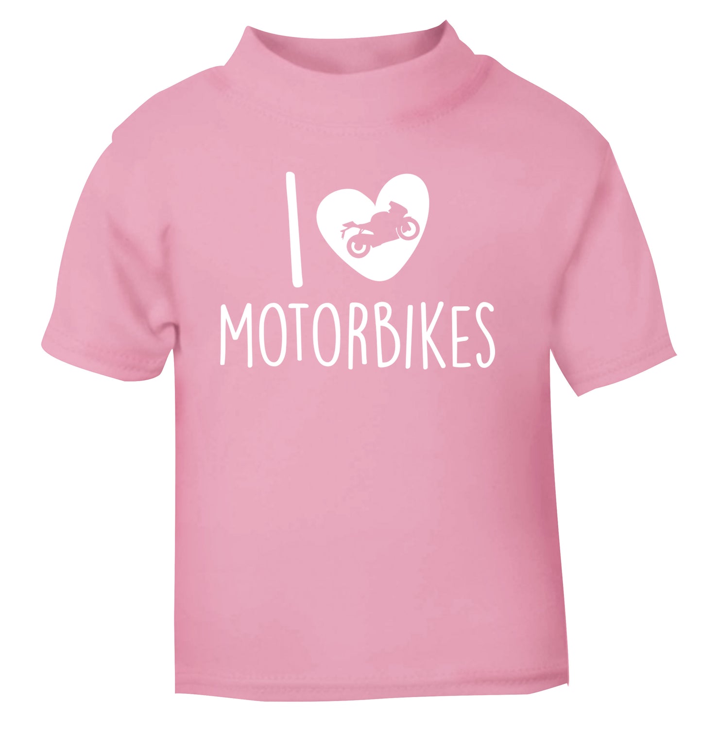 I love motorbikes light pink Baby Toddler Tshirt 2 Years