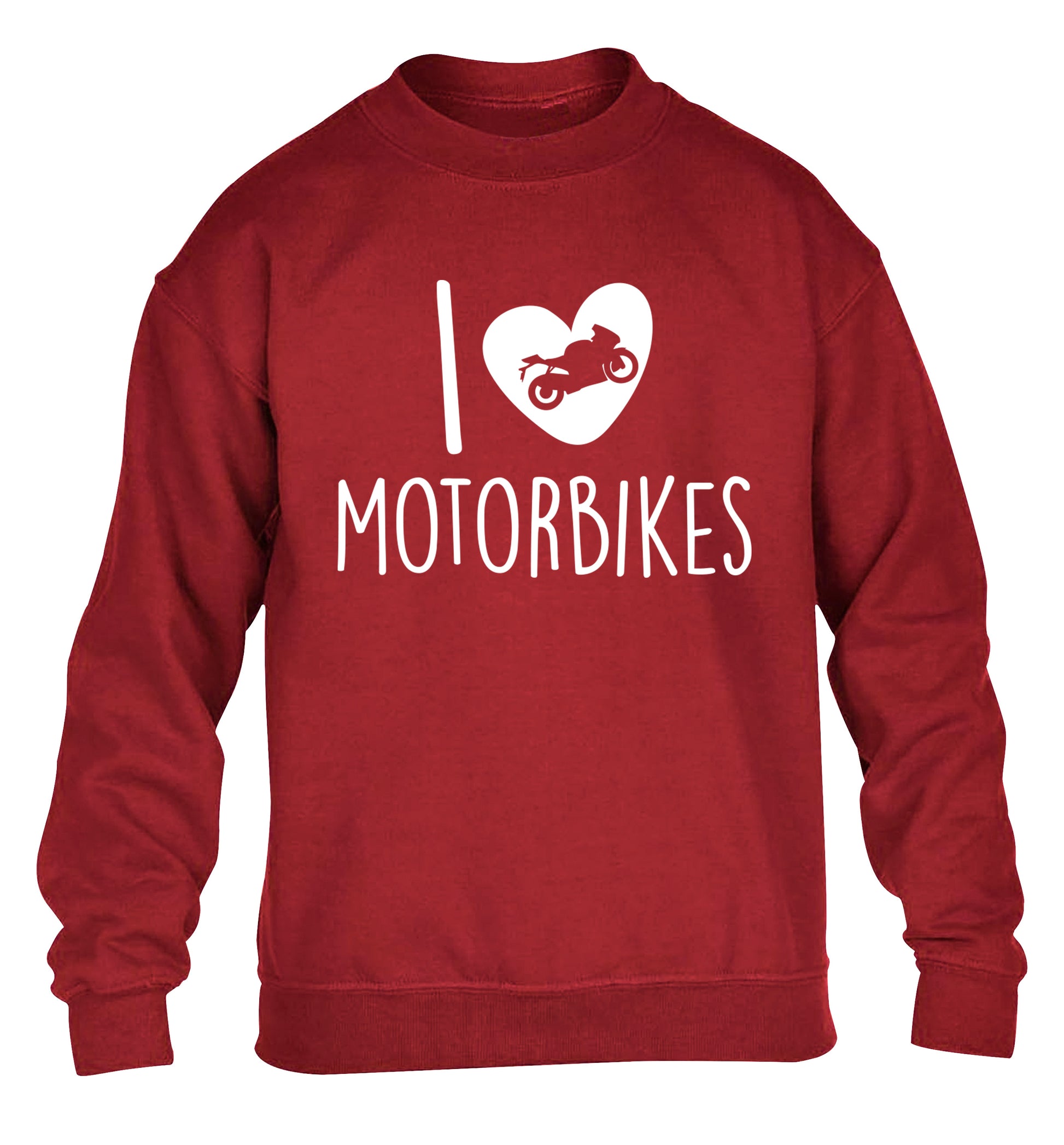 I love motorbikes children's grey sweater 12-13 Years