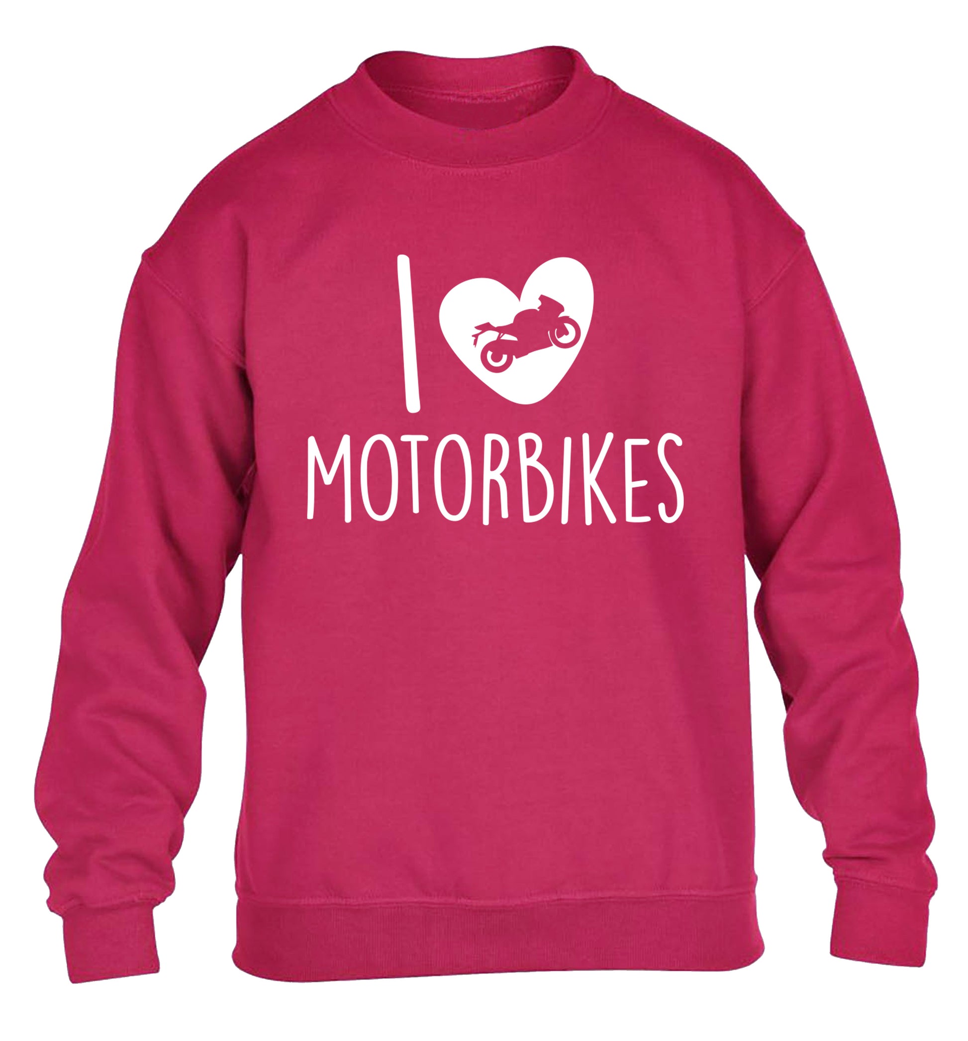 I love motorbikes children's pink sweater 12-13 Years