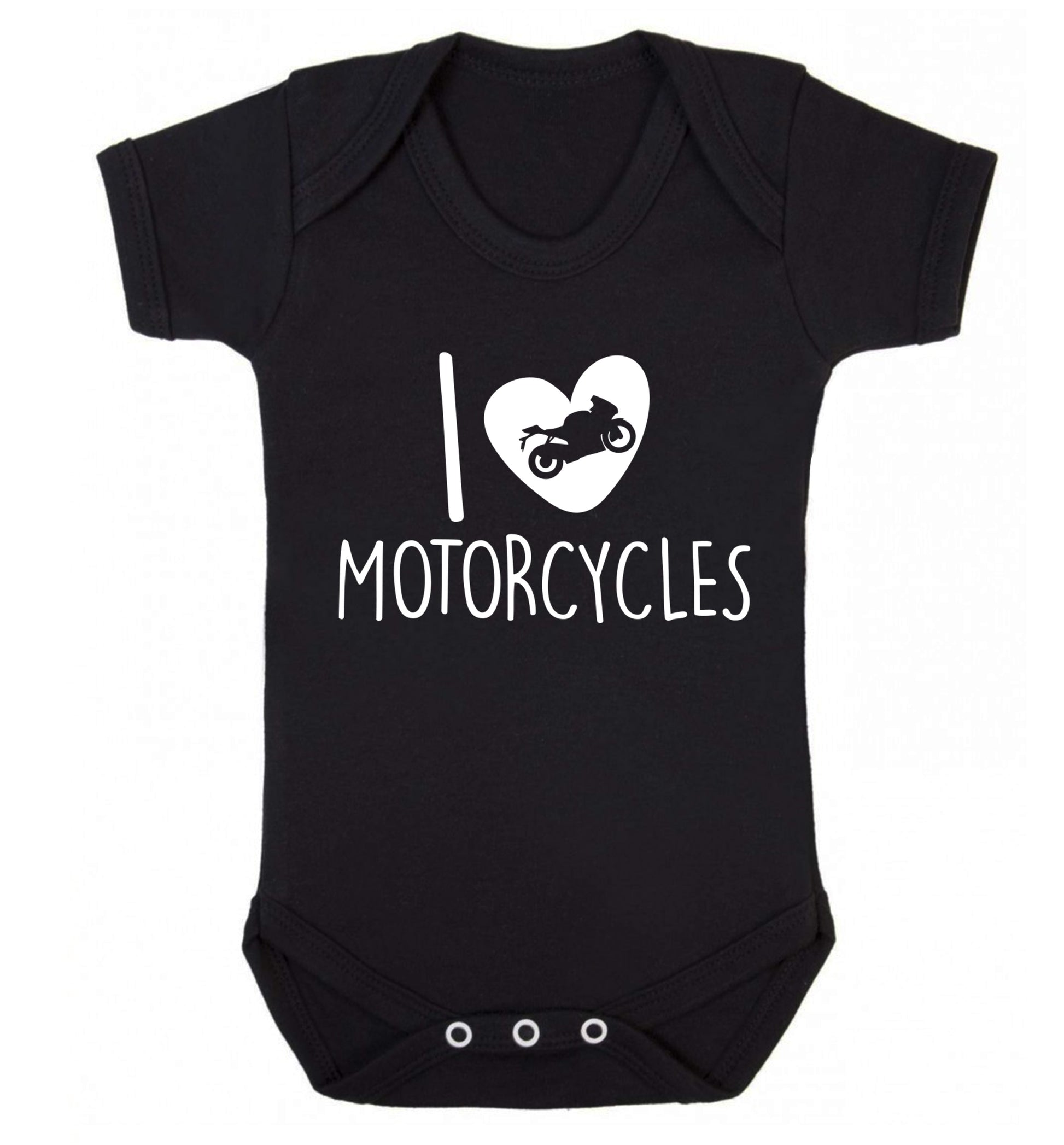 I love motorcycles Baby Vest black 18-24 months