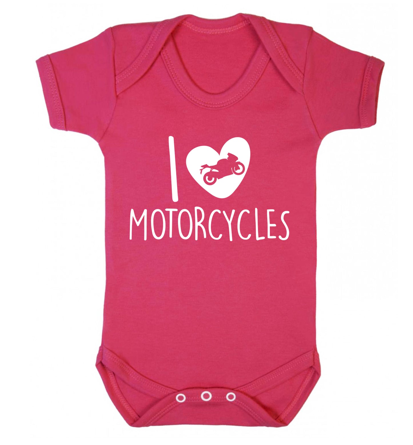 I love motorcycles Baby Vest dark pink 18-24 months