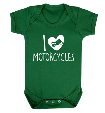 I love motorcycles Baby Vest green 18-24 months