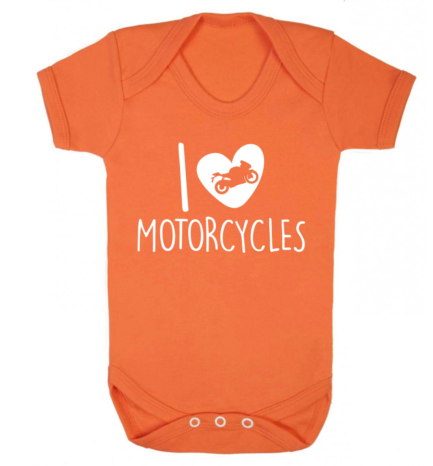 I love motorcycles Baby Vest orange 18-24 months