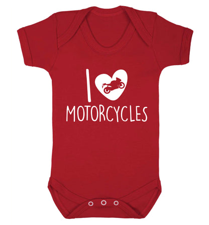 I love motorcycles Baby Vest red 18-24 months