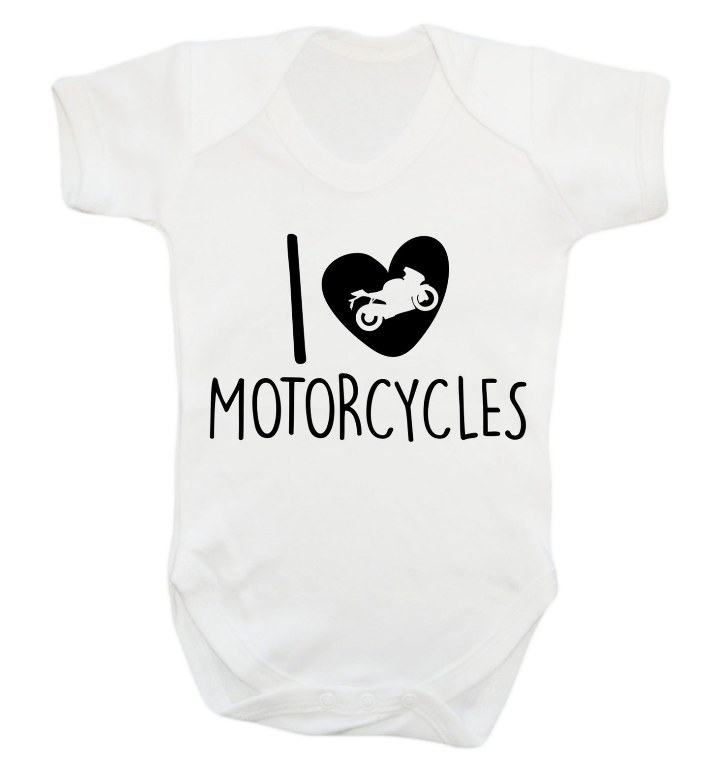 I love motorcycles Baby Vest white 18-24 months