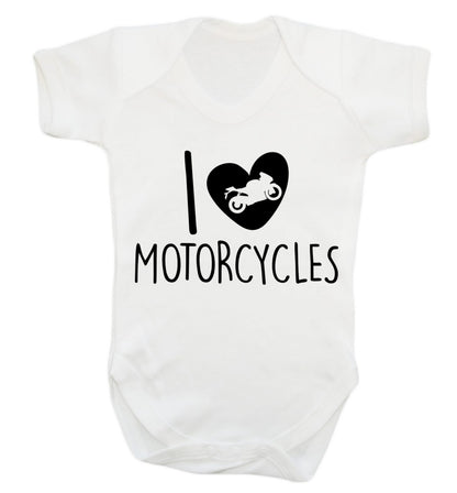 I love motorcycles Baby Vest white 18-24 months