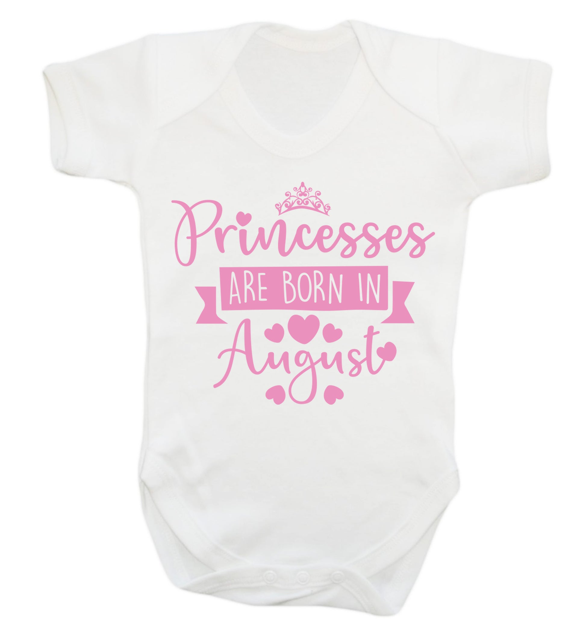 Princesses are born in August Baby Vest white 18-24 months