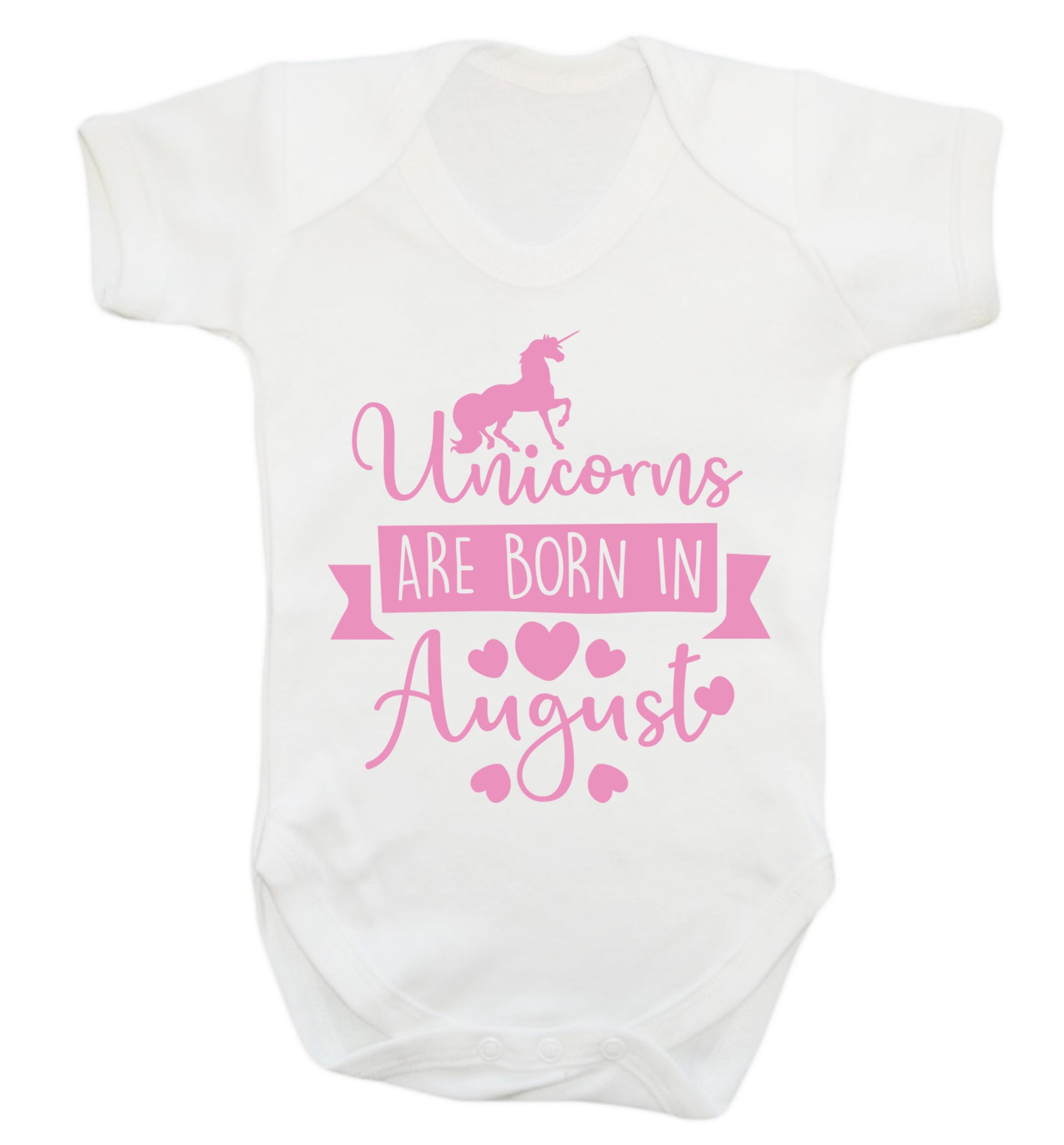 Unicorns are born in August Baby Vest white 18-24 months