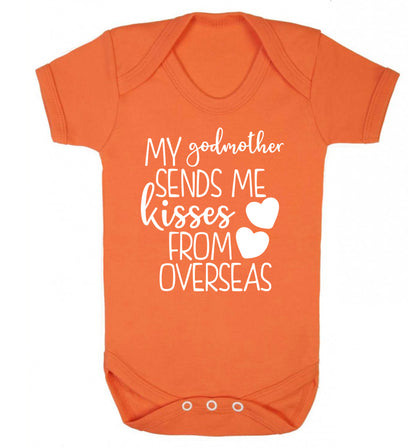 My godmother sends me kisses from overseas Baby Vest orange 18-24 months