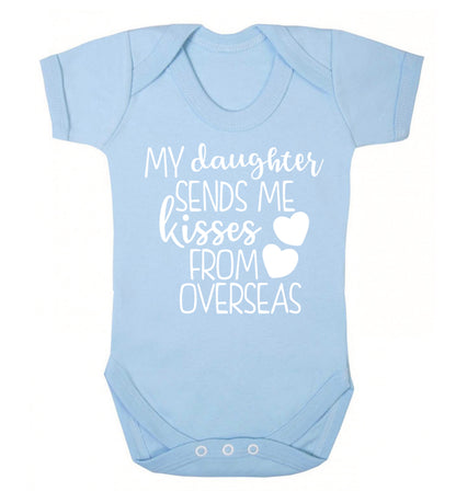 My daughter sends me kisses from overseas Baby Vest pale blue 18-24 months