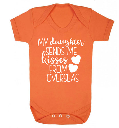 My daughter sends me kisses from overseas Baby Vest orange 18-24 months