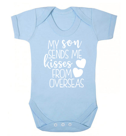 My son sends me kisses from overseas Baby Vest pale blue 18-24 months