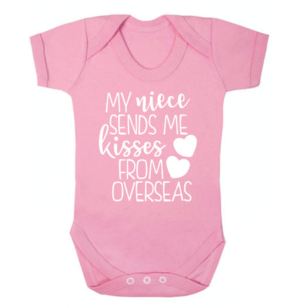 My niece sends me kisses from overseas Baby Vest pale pink 18-24 months