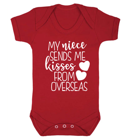 My niece sends me kisses from overseas Baby Vest red 18-24 months