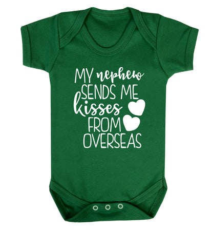 My nephew sends me kisses from overseas Baby Vest green 18-24 months