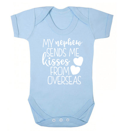 My nephew sends me kisses from overseas Baby Vest pale blue 18-24 months