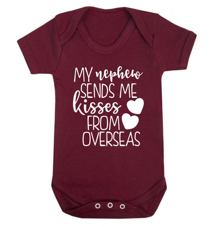My nephew sends me kisses from overseas Baby Vest maroon 18-24 months