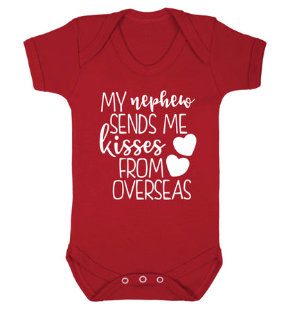 My nephew sends me kisses from overseas Baby Vest red 18-24 months