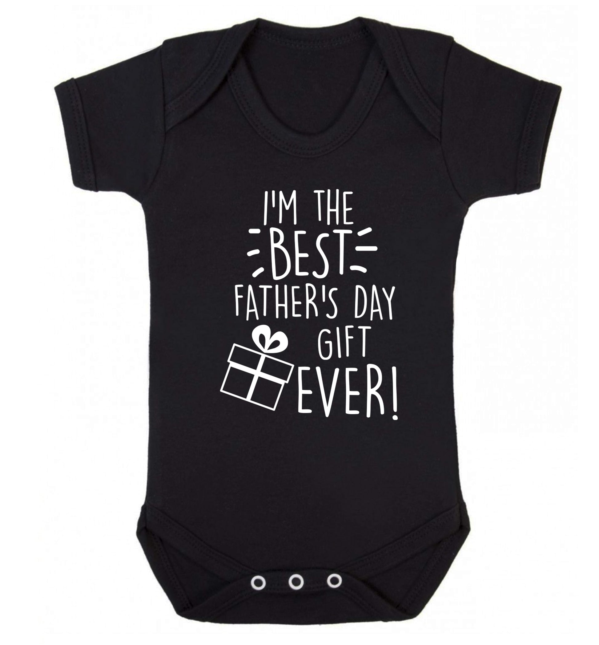 I'm the BEST father's day gift ever! Baby Vest black 18-24 months