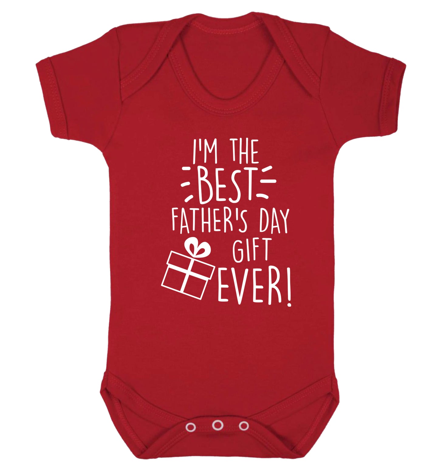 I'm the BEST father's day gift ever! Baby Vest red 18-24 months