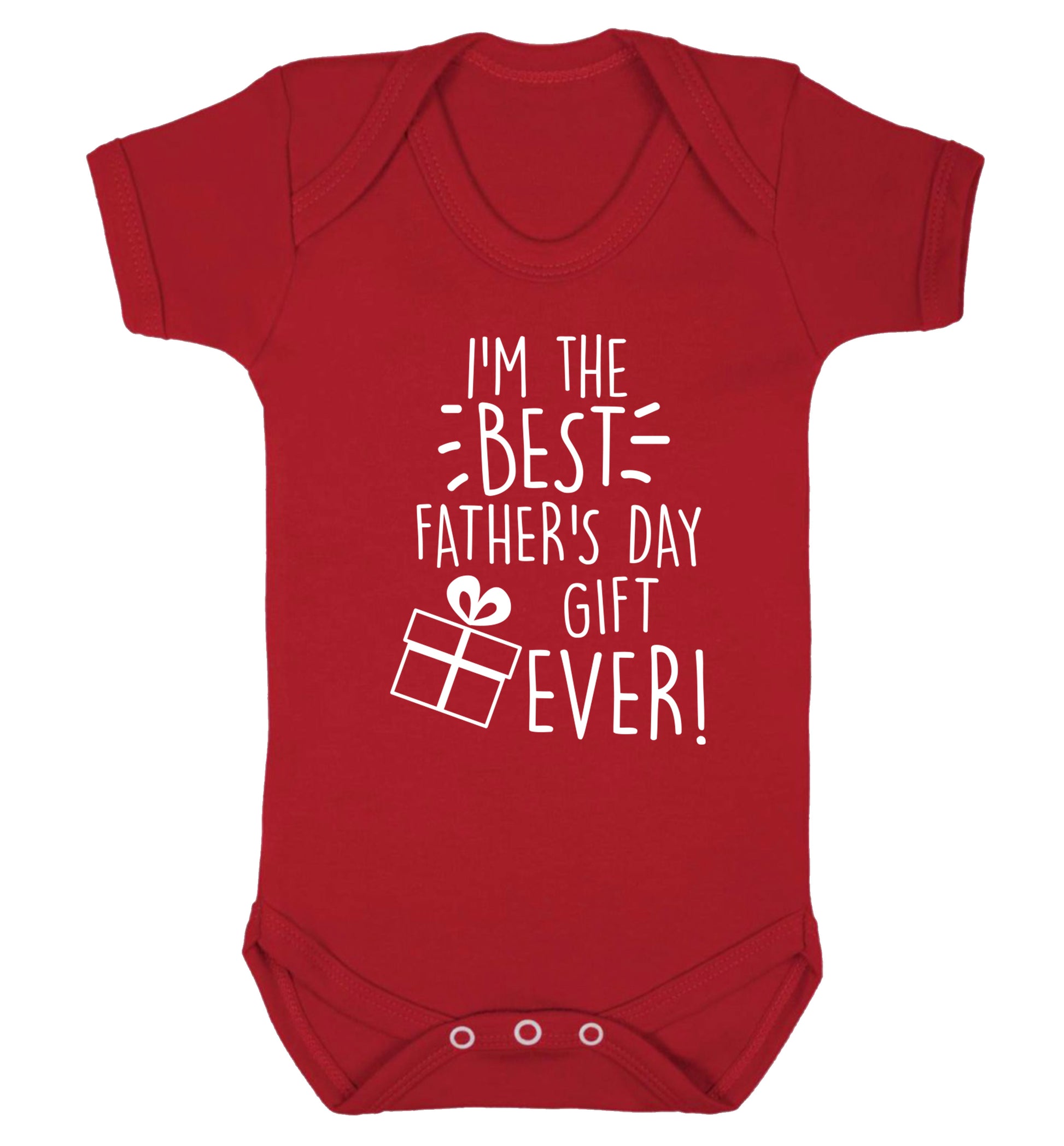 I'm the BEST father's day gift ever! Baby Vest red 18-24 months