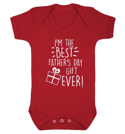 I'm the BEST father's day gift ever! Baby Vest red 18-24 months