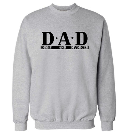 D.A.D meaning Dishy and Divorced Adult's unisex grey Sweater 2XL