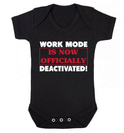Work mode is now officially deactivated Baby Vest black 18-24 months