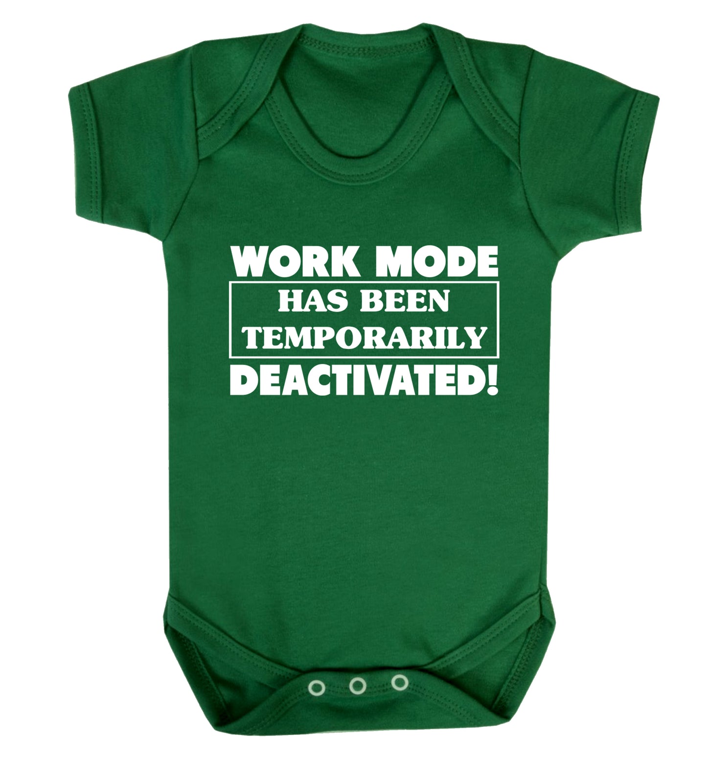 Work mode has now been temporarily deactivated Baby Vest green 18-24 months