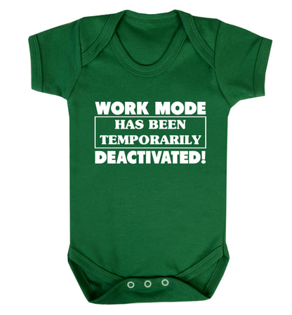 Work mode has now been temporarily deactivated Baby Vest green 18-24 months