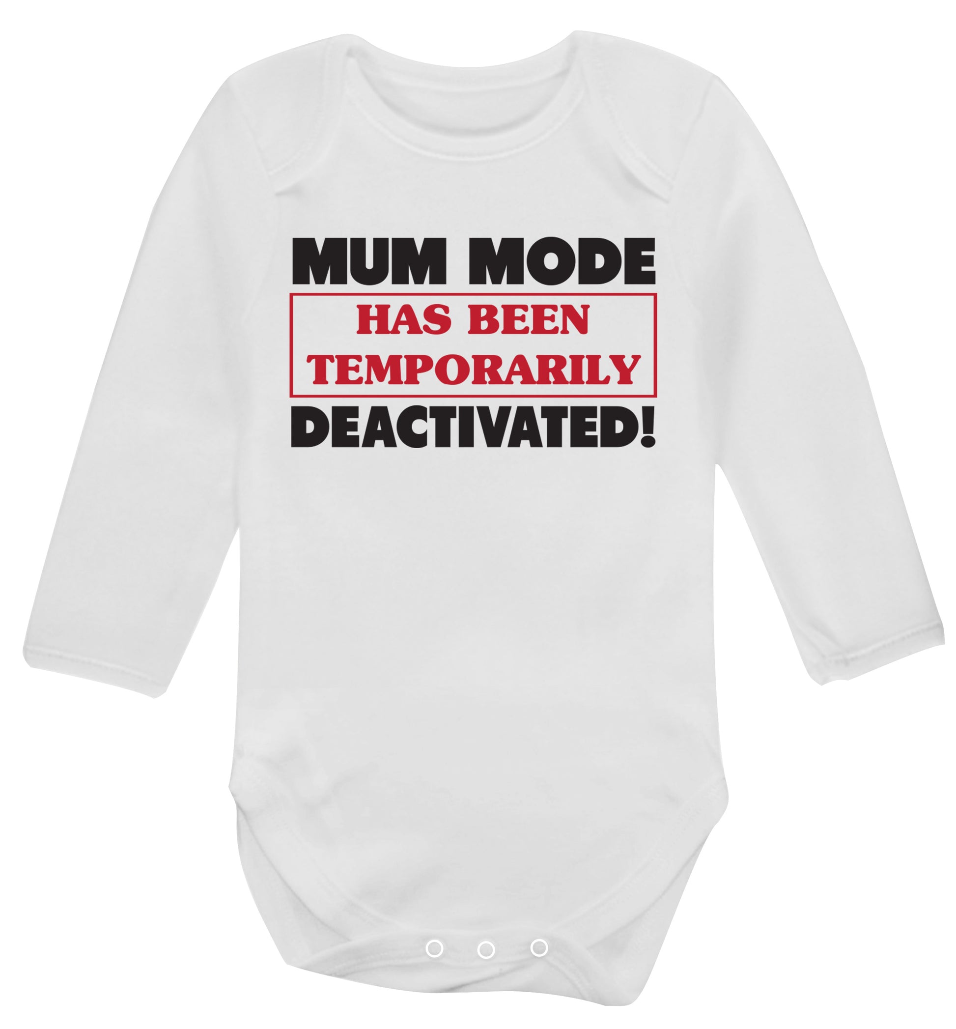 Mum mode has been temporarily deactivated! Baby Vest long sleeved white 6-12 months