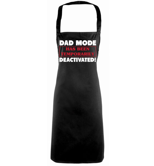 Dad mode has been temporarily deactivated! black apron