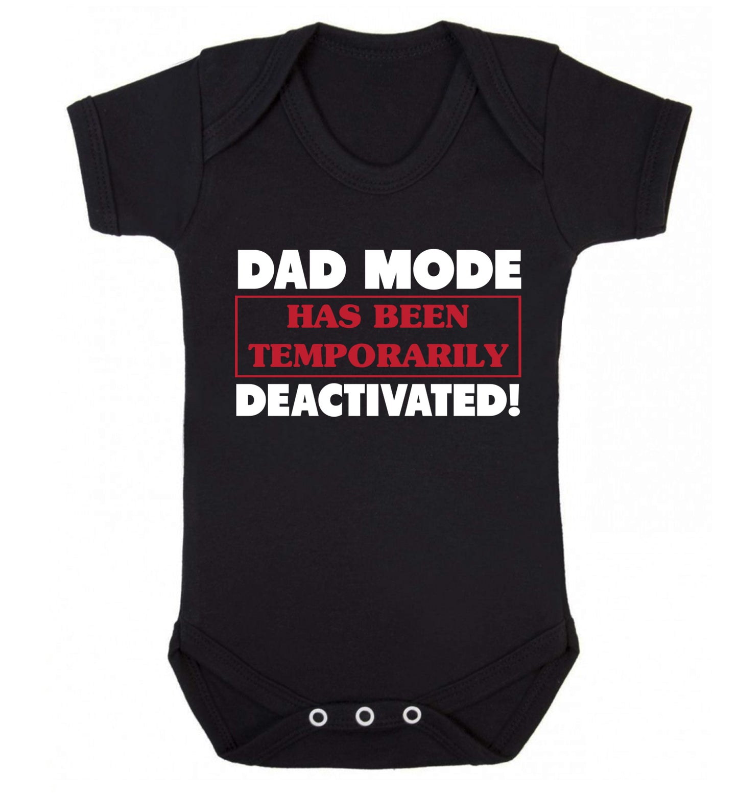 Dad mode has been temporarily deactivated! Baby Vest black 18-24 months