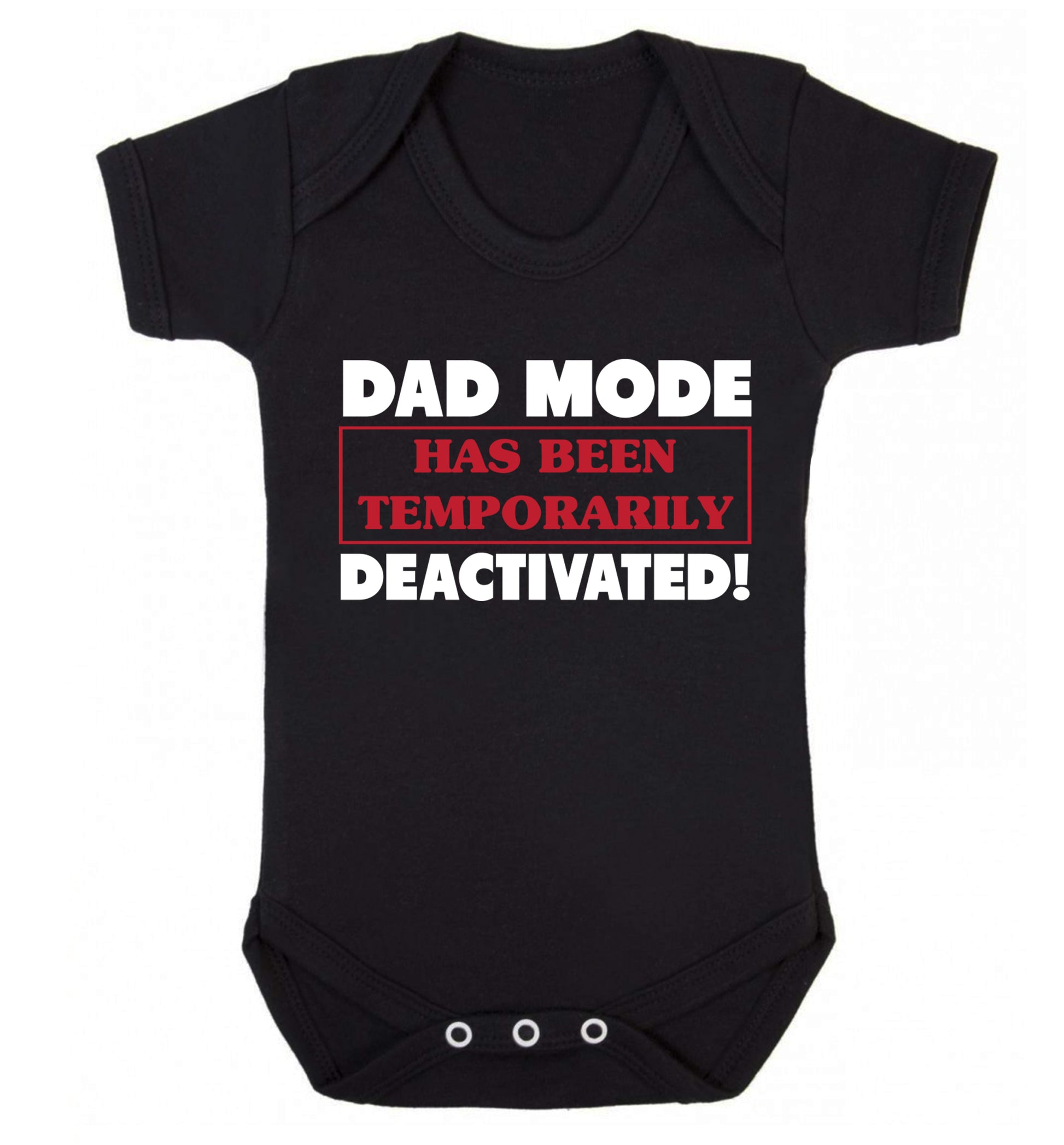 Dad mode has been temporarily deactivated! Baby Vest black 18-24 months