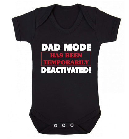 Dad mode has been temporarily deactivated! Baby Vest black 18-24 months