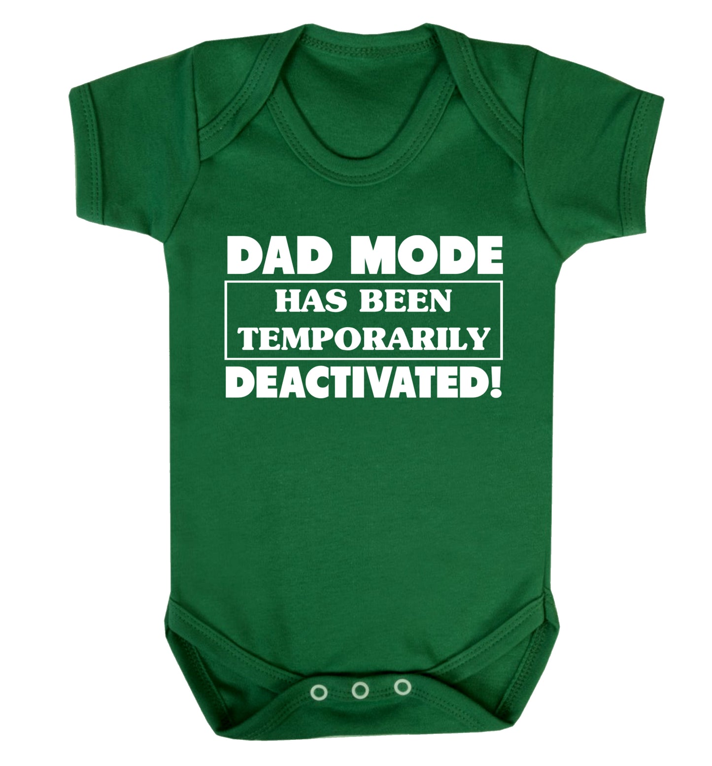 Dad mode has been temporarily deactivated! Baby Vest green 18-24 months