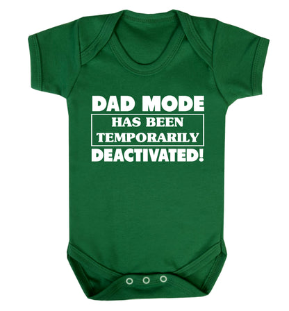 Dad mode has been temporarily deactivated! Baby Vest green 18-24 months