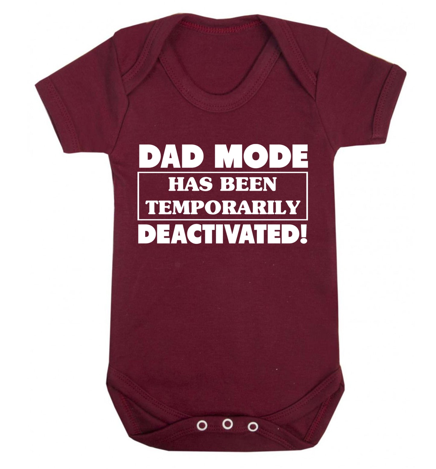 Dad mode has been temporarily deactivated! Baby Vest maroon 18-24 months