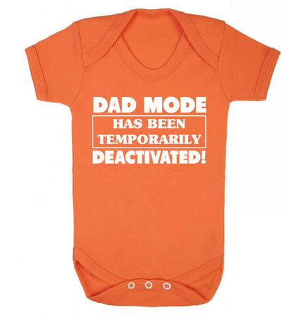 Dad mode has been temporarily deactivated! Baby Vest orange 18-24 months